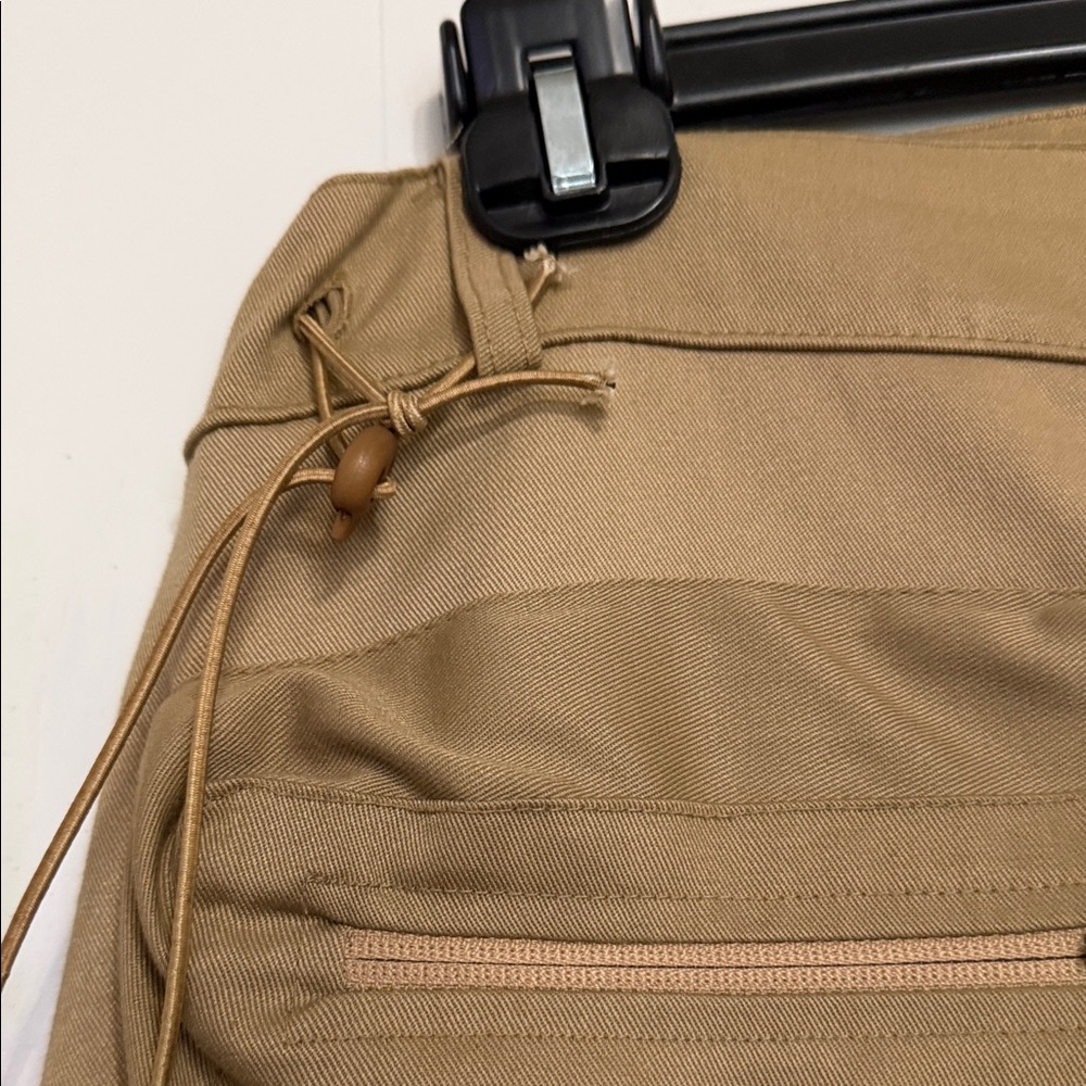 Tan Cargo Skirt with Pockets(Midi) - Picture 5 of 5